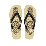 Freemasonry Symbol Print Flip Flops