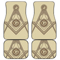 Freemasonry Symbol Print Front and Back Car Floor Mats