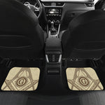 Freemasonry Symbol Print Front and Back Car Floor Mats