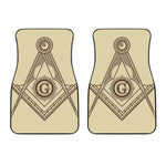 Freemasonry Symbol Print Front Car Floor Mats