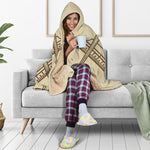 Freemasonry Symbol Print Hooded Blanket