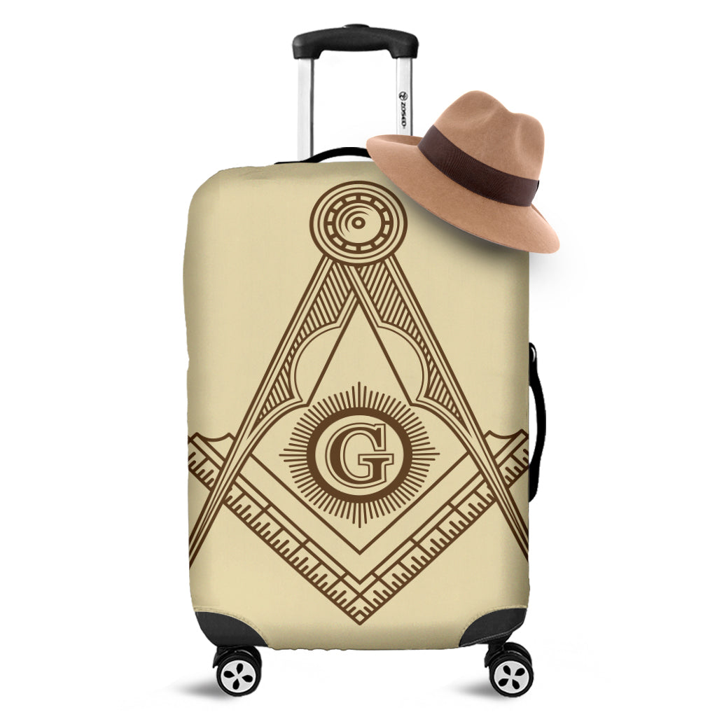 Freemasonry Symbol Print Luggage Cover