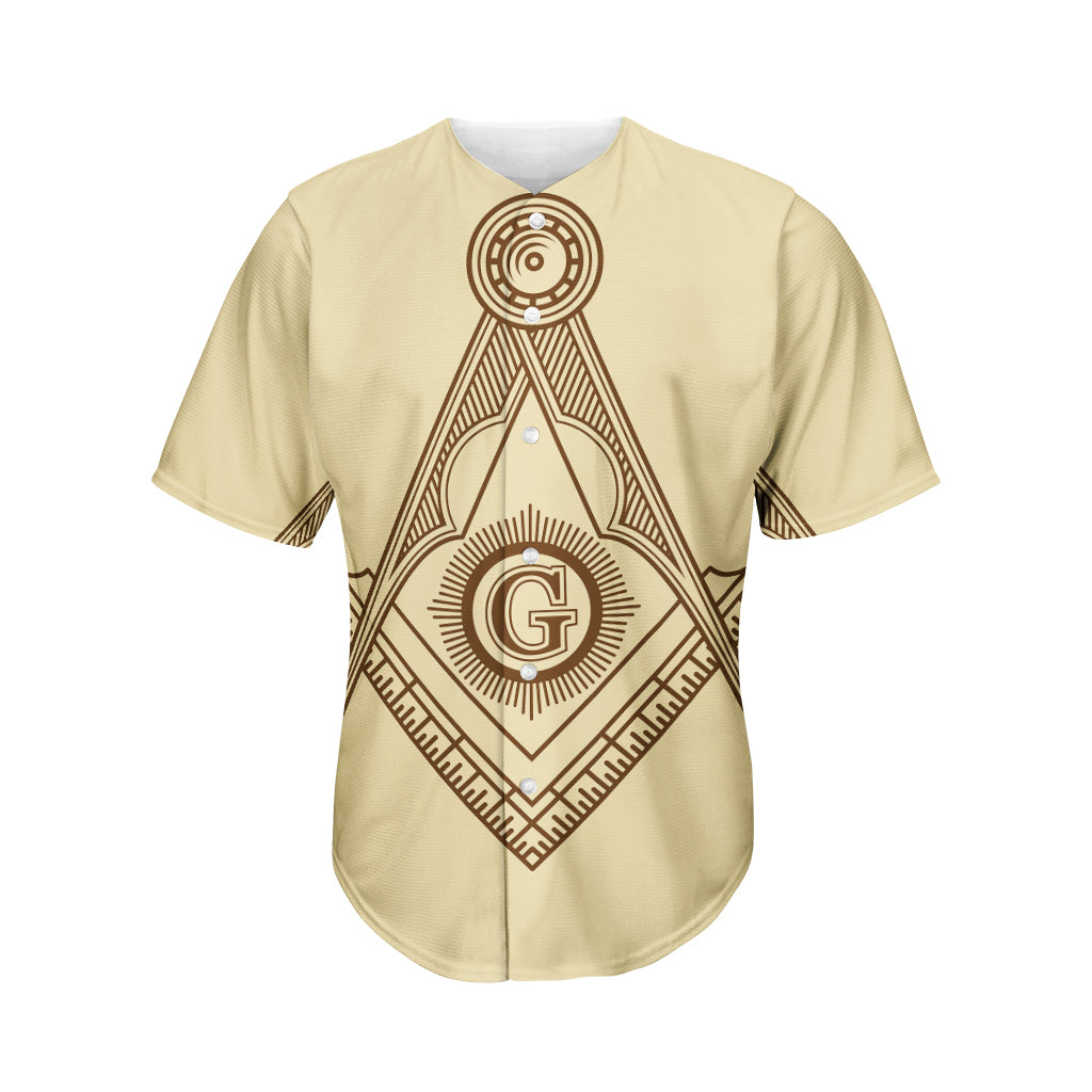 Freemasonry Symbol Print Men's Baseball Jersey