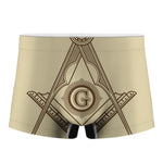 Freemasonry Symbol Print Men's Boxer Briefs