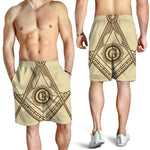 Freemasonry Symbol Print Men's Shorts