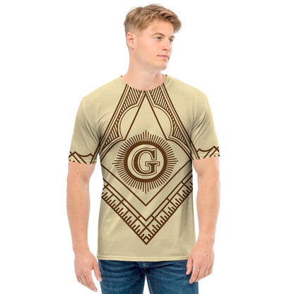 Freemasonry Symbol Print Men's T-Shirt