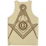 Freemasonry Symbol Print Men's Tank Top