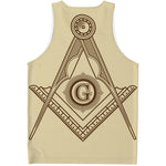 Freemasonry Symbol Print Men's Tank Top