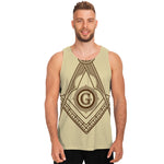 Freemasonry Symbol Print Men's Tank Top
