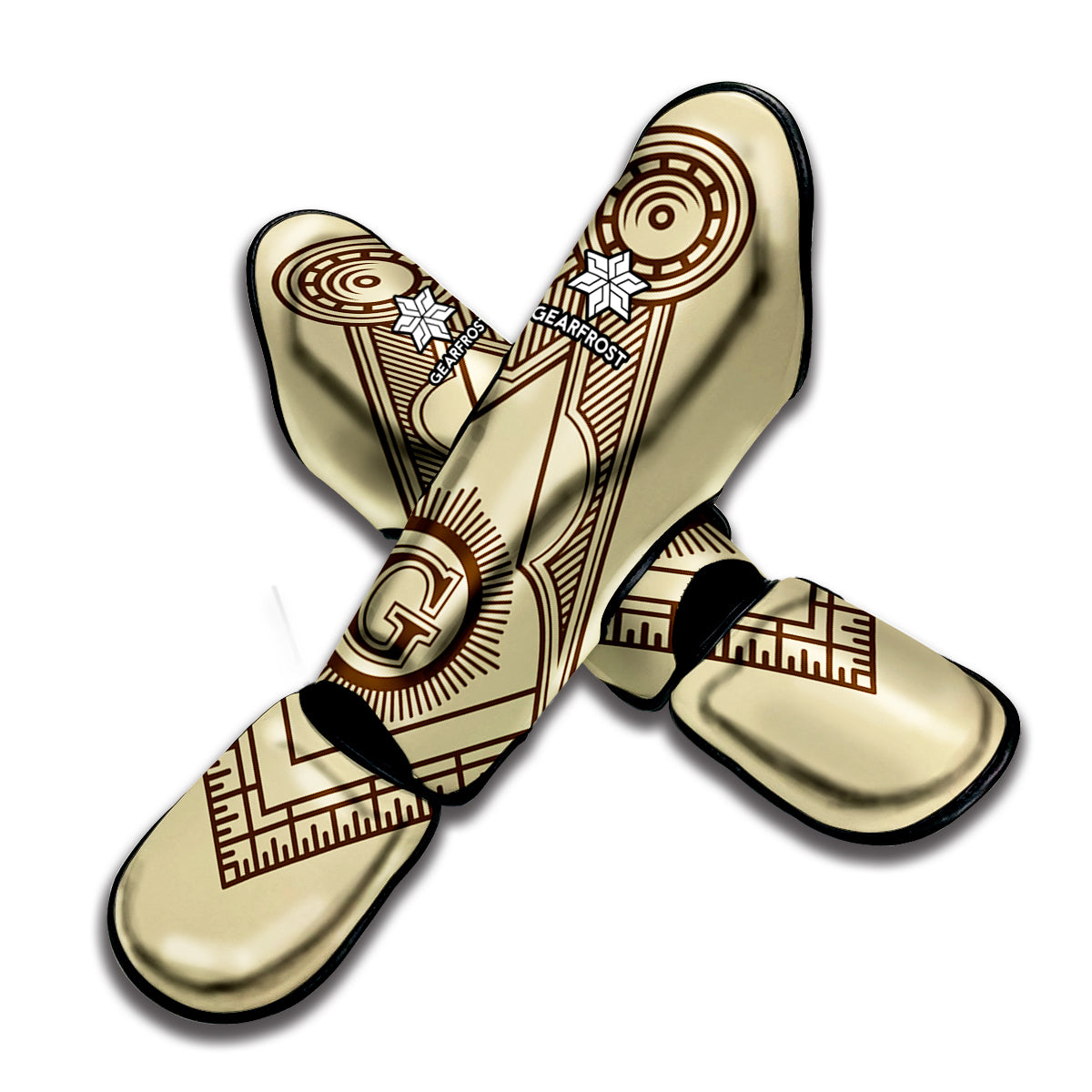 Freemasonry Symbol Print Muay Thai Shin Guard