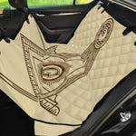 Freemasonry Symbol Print Pet Car Back Seat Cover