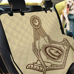 Freemasonry Symbol Print Pet Car Back Seat Cover