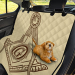 Freemasonry Symbol Print Pet Car Back Seat Cover