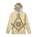 Freemasonry Symbol Print Pullover Hoodie