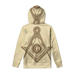 Freemasonry Symbol Print Pullover Hoodie