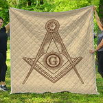 Freemasonry Symbol Print Quilt