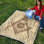 Freemasonry Symbol Print Quilt