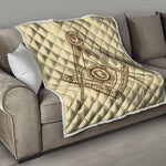 Freemasonry Symbol Print Quilt