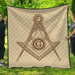 Freemasonry Symbol Print Quilt