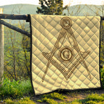 Freemasonry Symbol Print Quilt
