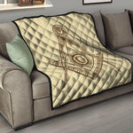 Freemasonry Symbol Print Quilt