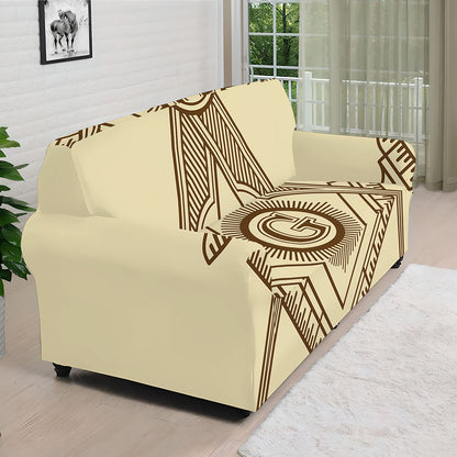 Freemasonry Symbol Print Sofa Cover