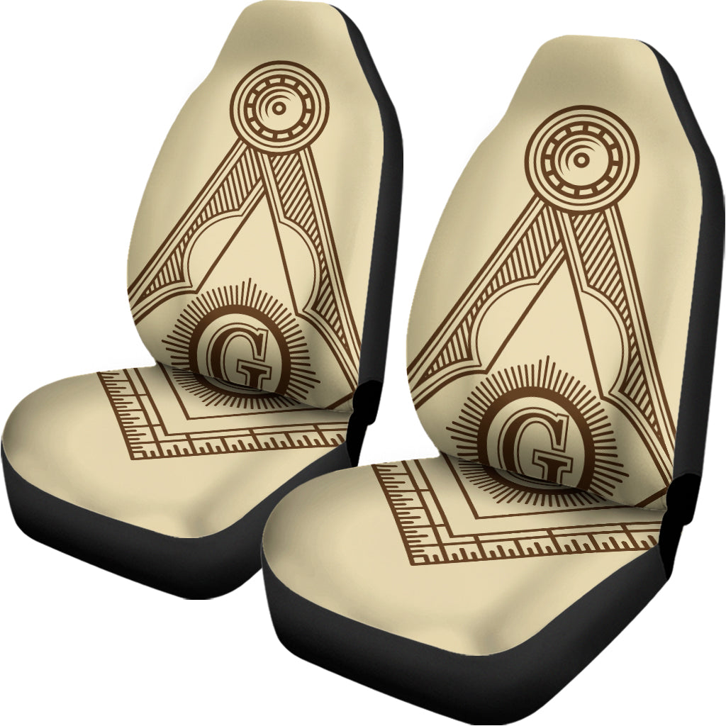 Freemasonry Symbol Print Universal Fit Car Seat Covers