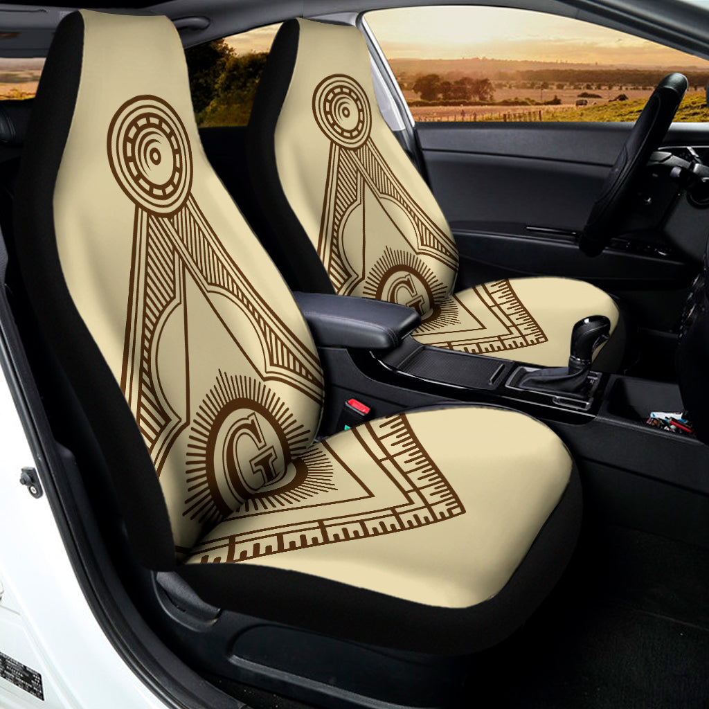 Freemasonry Symbol Print Universal Fit Car Seat Covers