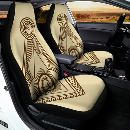 Freemasonry Symbol Print Universal Fit Car Seat Covers