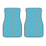 French Bulldog Faces Pattern Print Front Car Floor Mats
