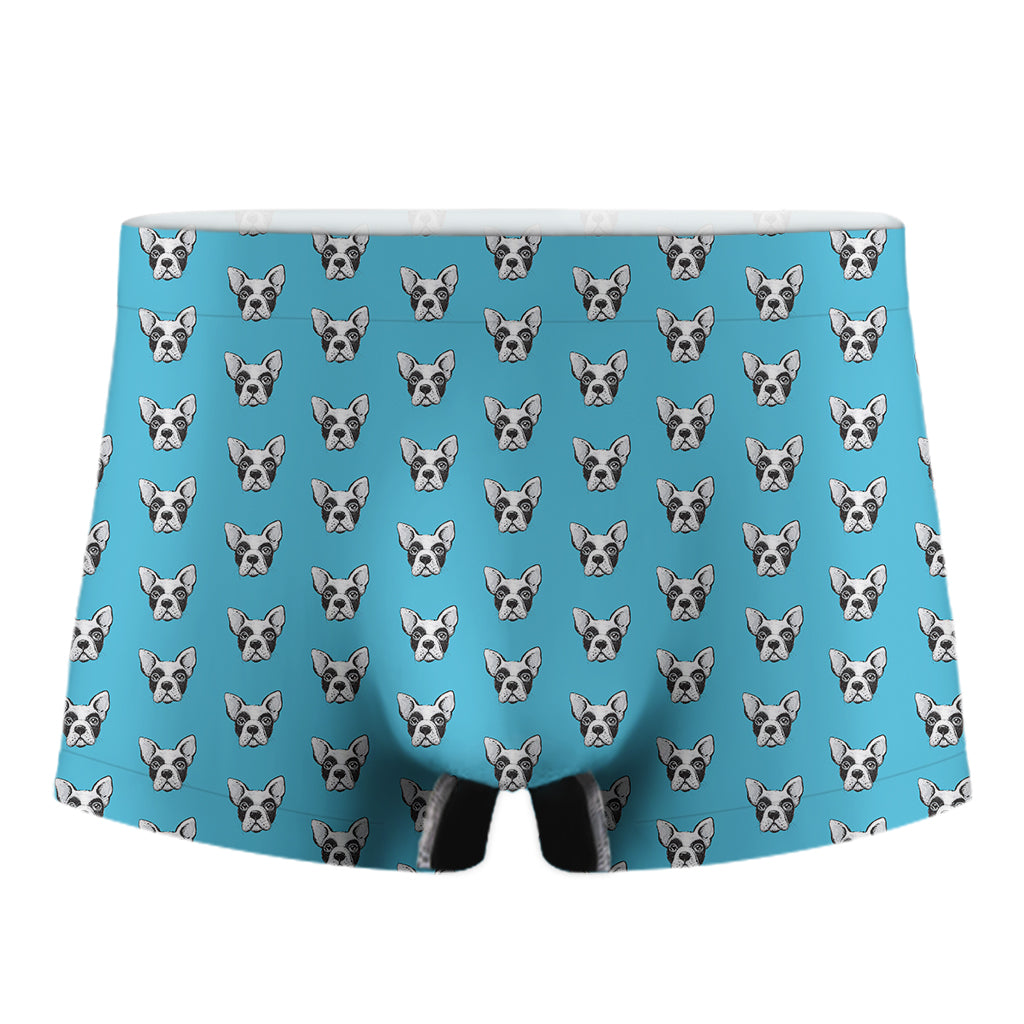 French Bulldog Faces Pattern Print Men's Boxer Briefs