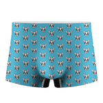 French Bulldog Faces Pattern Print Men's Boxer Briefs