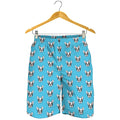 French Bulldog Faces Pattern Print Men's Shorts
