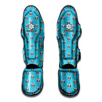 French Bulldog Faces Pattern Print Muay Thai Shin Guard
