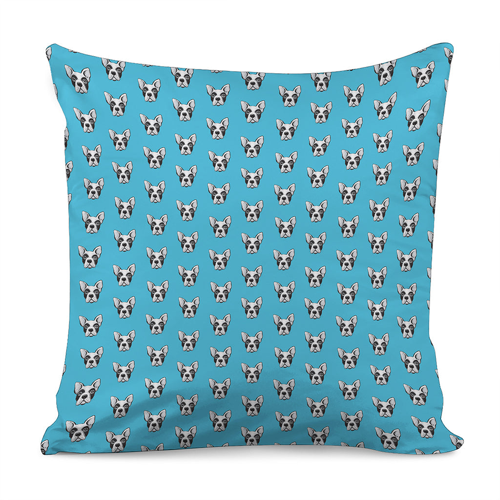 French Bulldog Faces Pattern Print Pillow Cover