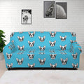 French Bulldog Faces Pattern Print Sofa Cover