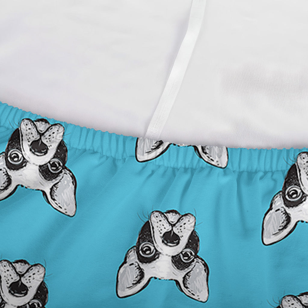 French Bulldog Faces Pattern Print Sofa Cover