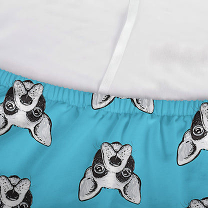 French Bulldog Faces Pattern Print Sofa Cover