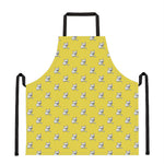 French Bulldog Puppy With Baseball Print Apron
