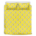French Bulldog Puppy With Baseball Print Duvet Cover Bedding Set