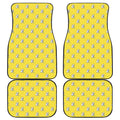 French Bulldog Puppy With Baseball Print Front and Back Car Floor Mats