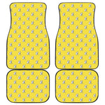 French Bulldog Puppy With Baseball Print Front and Back Car Floor Mats