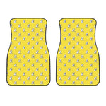 French Bulldog Puppy With Baseball Print Front Car Floor Mats