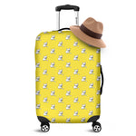 French Bulldog Puppy With Baseball Print Luggage Cover