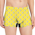 French Bulldog Puppy With Baseball Print Men's Boxer Briefs