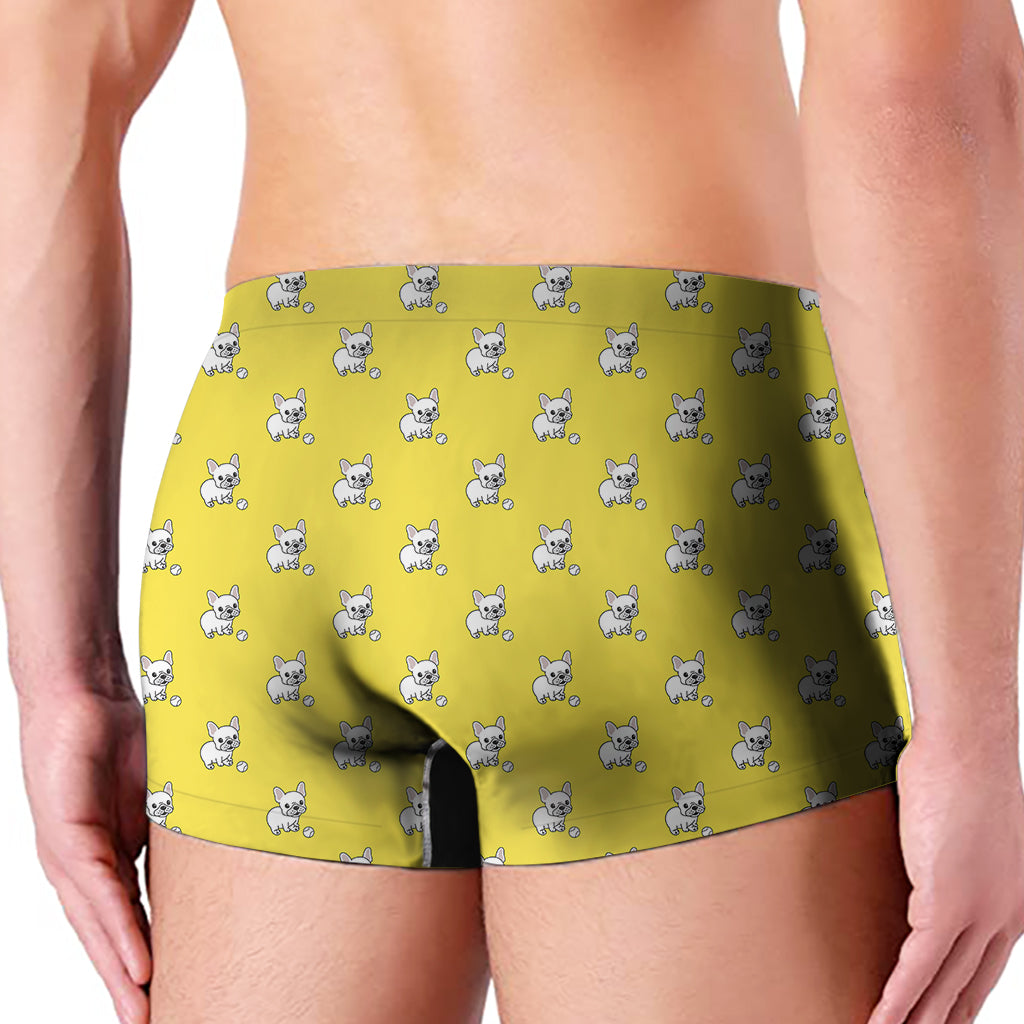 French Bulldog Puppy With Baseball Print Men's Boxer Briefs