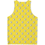 French Bulldog Puppy With Baseball Print Men's Tank Top