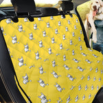 French Bulldog Puppy With Baseball Print Pet Car Back Seat Cover