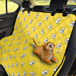 French Bulldog Puppy With Baseball Print Pet Car Back Seat Cover
