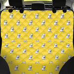 French Bulldog Puppy With Baseball Print Pet Car Back Seat Cover
